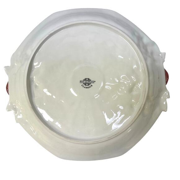 Fitz & Floyd 'Venezia' Retired Octagonal Fruit Vegetable Chip & Dip Platter Tray - Picture 6 of 7